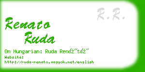 renato ruda business card